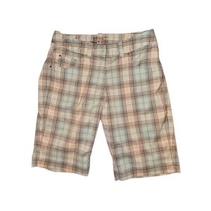 NIKE  Tour Performance Golf Shorts DRI-Fit Women's Bermuda Plaid‎ Shorts SZ 2